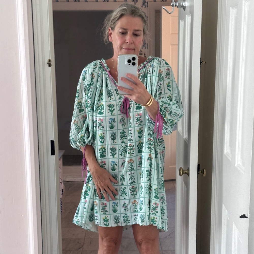 RHODE beautiful garden flower dress SMALL